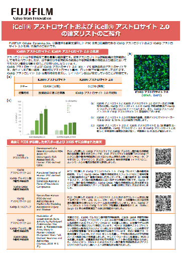 iCell® アストロサイトおよびiCell® アストロサイト2.0のfのご紹介
