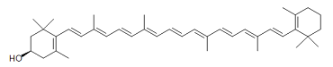 β-クリプトキサンチン構造式