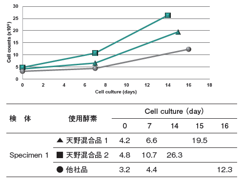 Fig.2 Fig.1にて取得したSVF細胞からの細胞増殖の経時変化