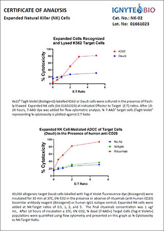 例：Expanded NK Cells