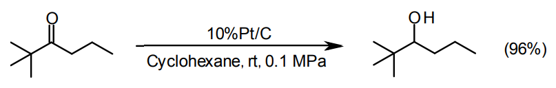 脂肪族ケトン基の水素化による脂肪族2級アルコールの合成