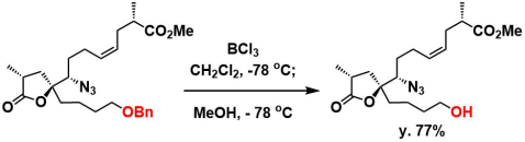 BCl3条件を用いる脱保護の例