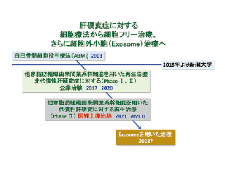 【連載】幹細胞EV ～治療、診断、化粧品への展開～「第1 回　肝硬変症に対する間葉系幹細胞由来の細胞外小胞（エクソソーム）を用いた治療法の開発を目指して」