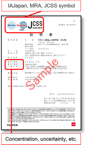 JCSS calibration certificate